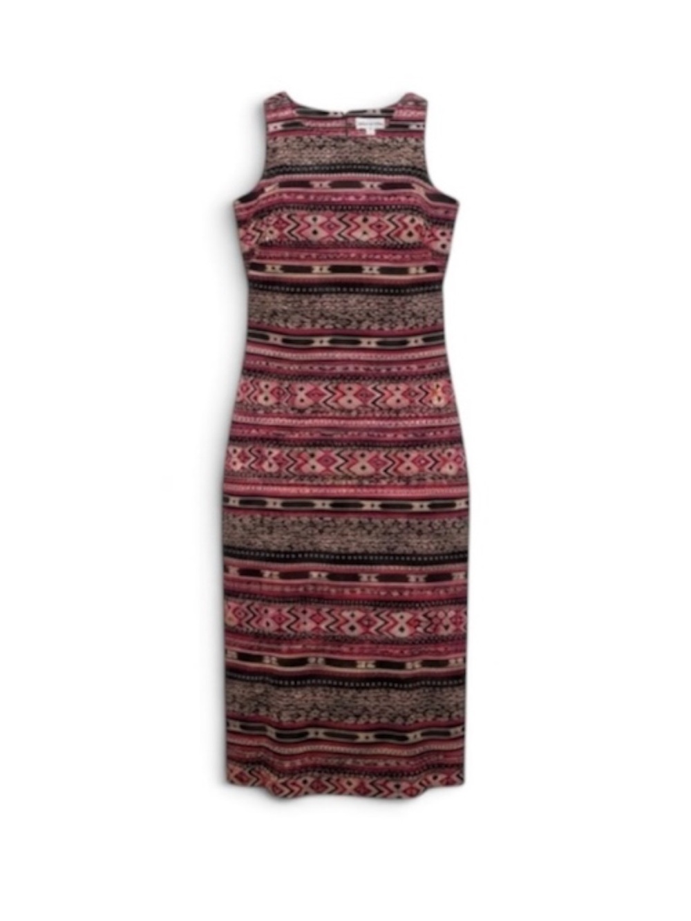 Danny & Nicole Western Southwestern Midi Dress Geometric Size 12